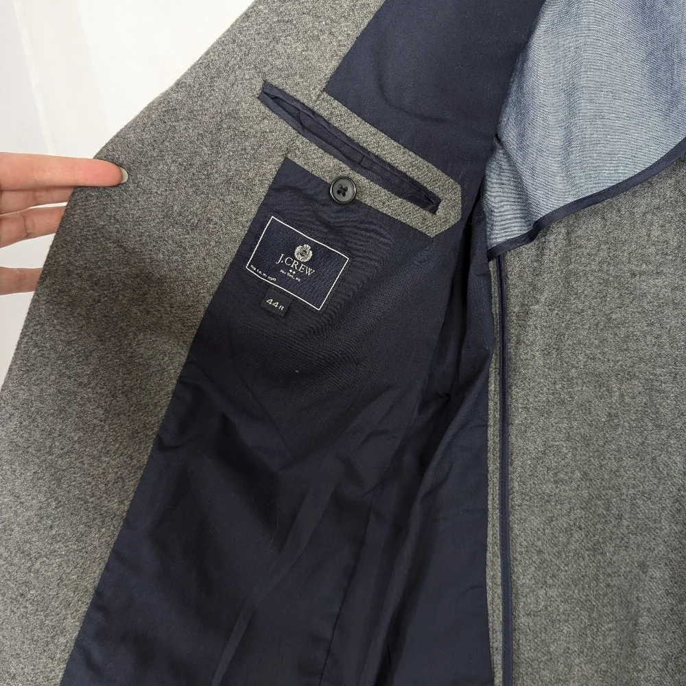 J. Crew Thompson Wool Blend Grey Sport Jacket Size 44R